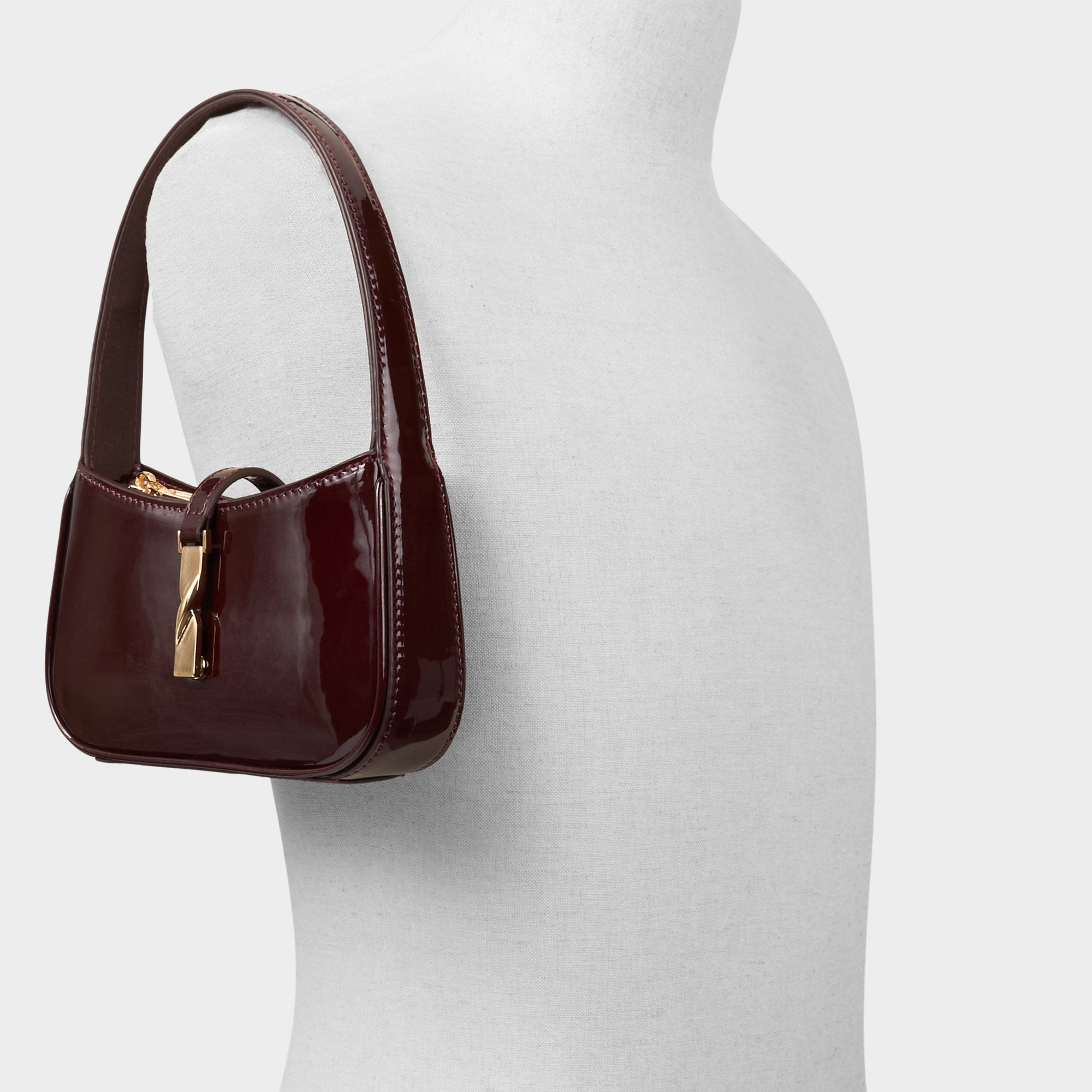 Aldo Abriellaa sac bandoulière verni marron
