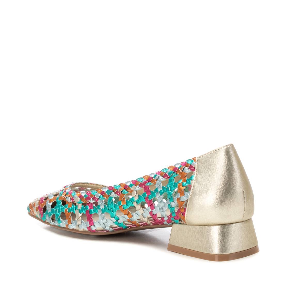 Carmela 16218607 ballerine cuir multicolore tressée