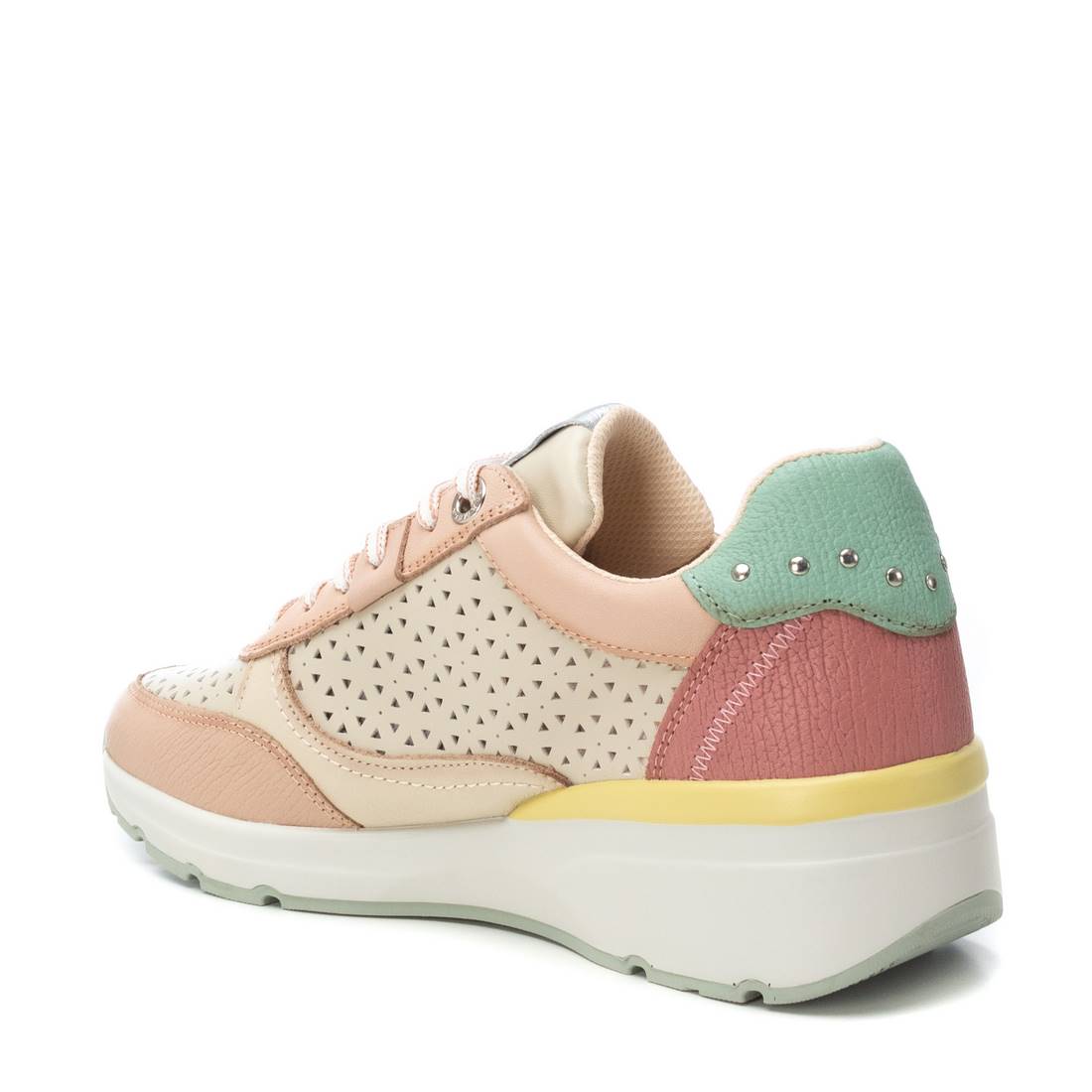 Carmela 16228104 basket femme nude cuir véritable