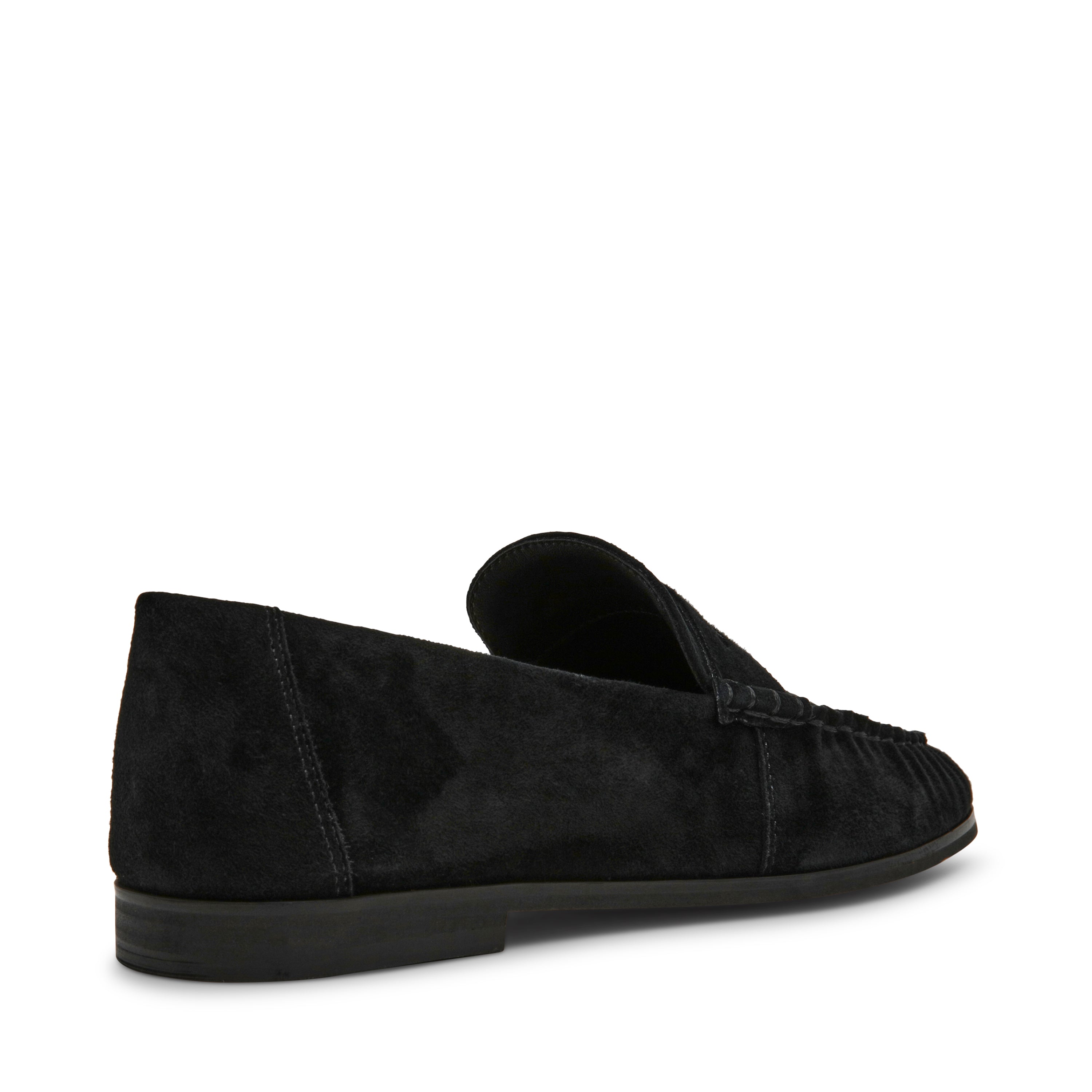 Steve Madden Muse mocassin daim noir plat 2 cm