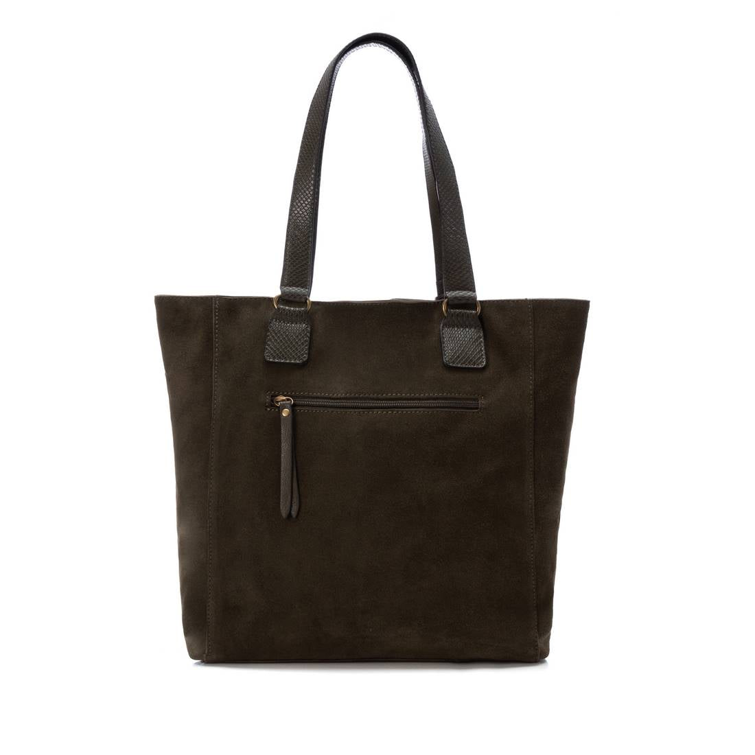 Carmela 18607302 sac épaule vert cuir véritable