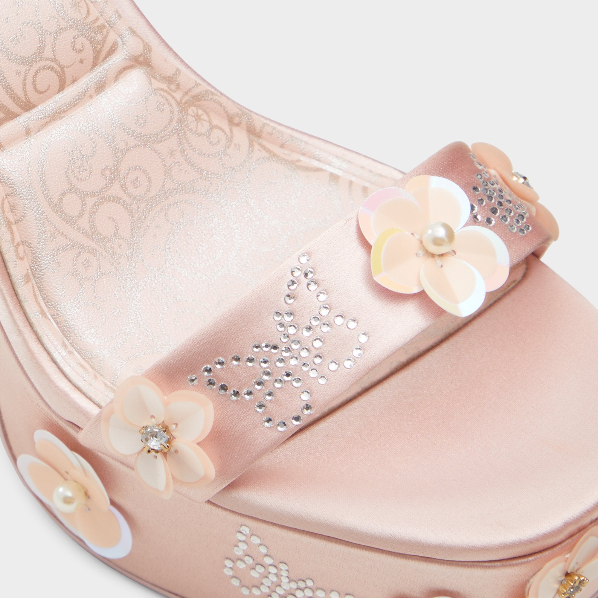 ALDO Beautifical Sandales Roses Plateforme Satin