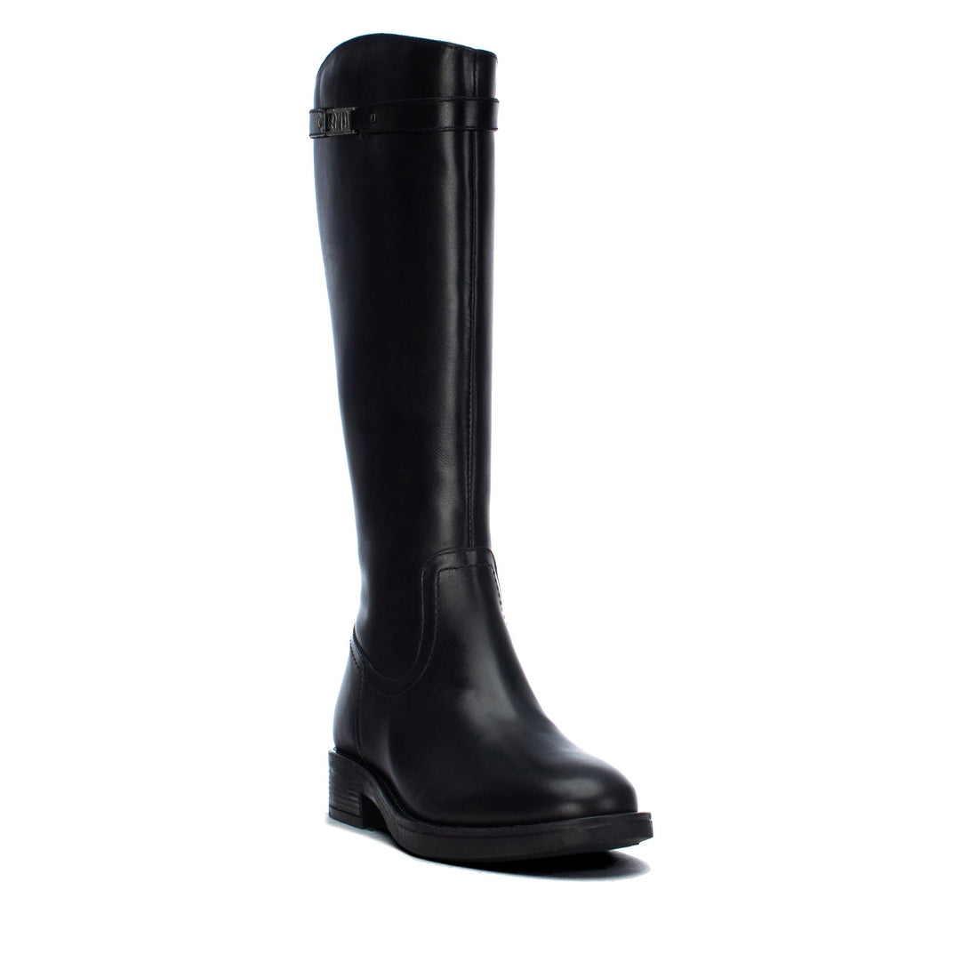 Carmela 16412501 bottes femme noires cuir plates