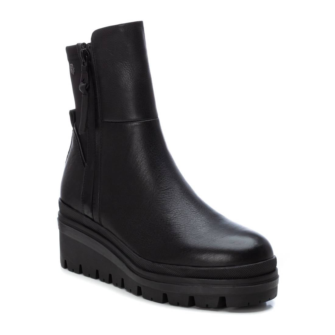 Carmela 16092401 bottine compensée cuir noir