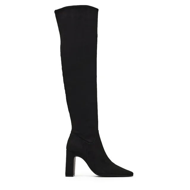 Steve Madden Fair-Play bottines noires tissu talon 8,5 cm