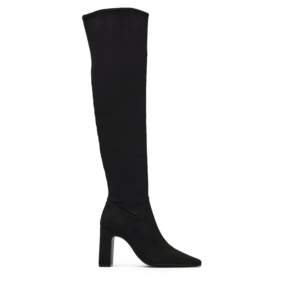 Steve Madden Fair-Play bottines noires tissu talon 8,5 cm