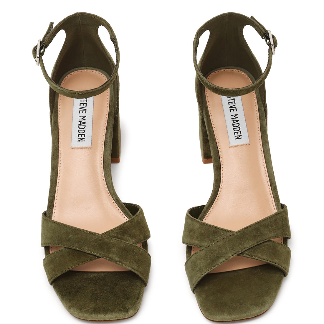 Steve Madden Fergie-SUE sandale olive daim talon 5 cm