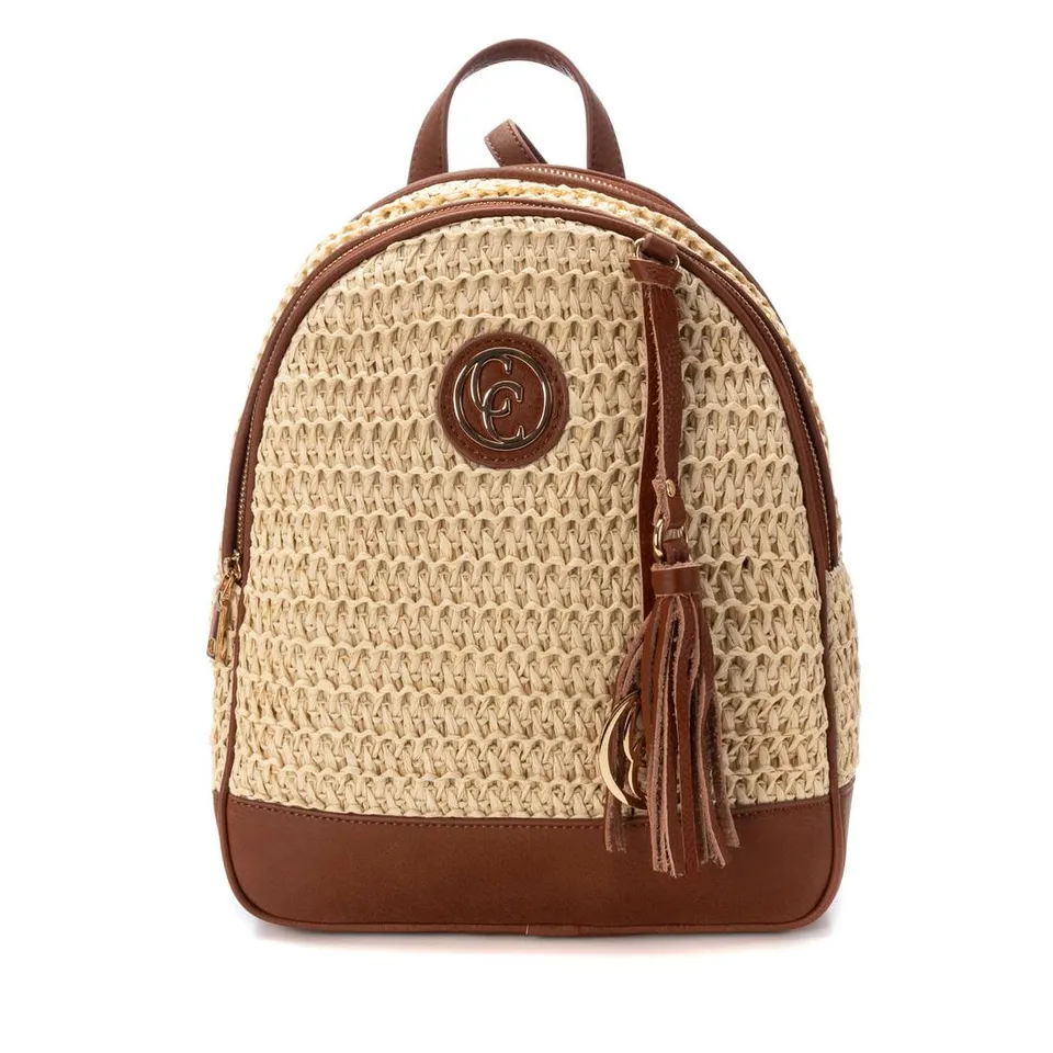 Carmela 18612901 sac à dos raphia beige été