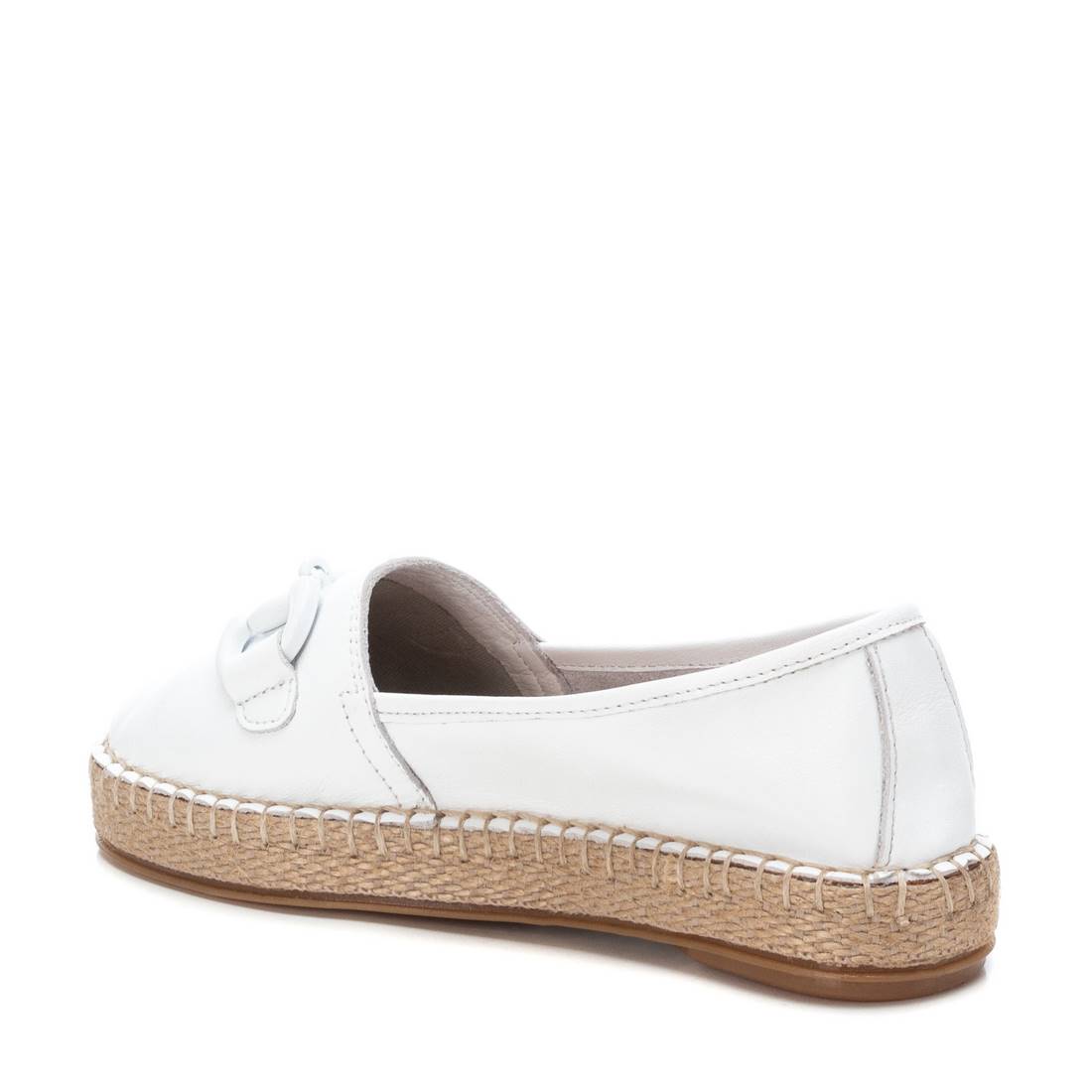Carmela 16050605 espadrille cuir blanc semelle jute