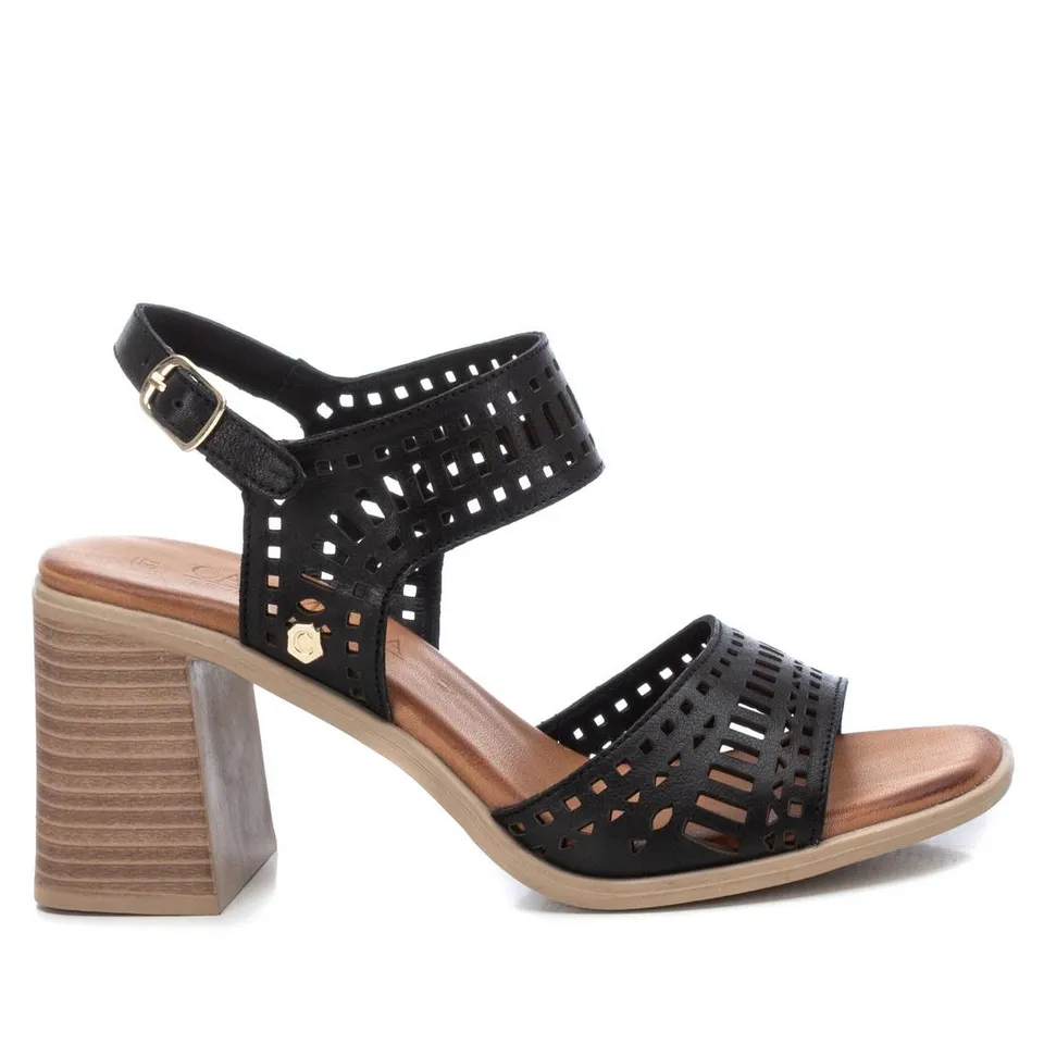 Carmela 16079202 sandales cuir noir talon 8 cm