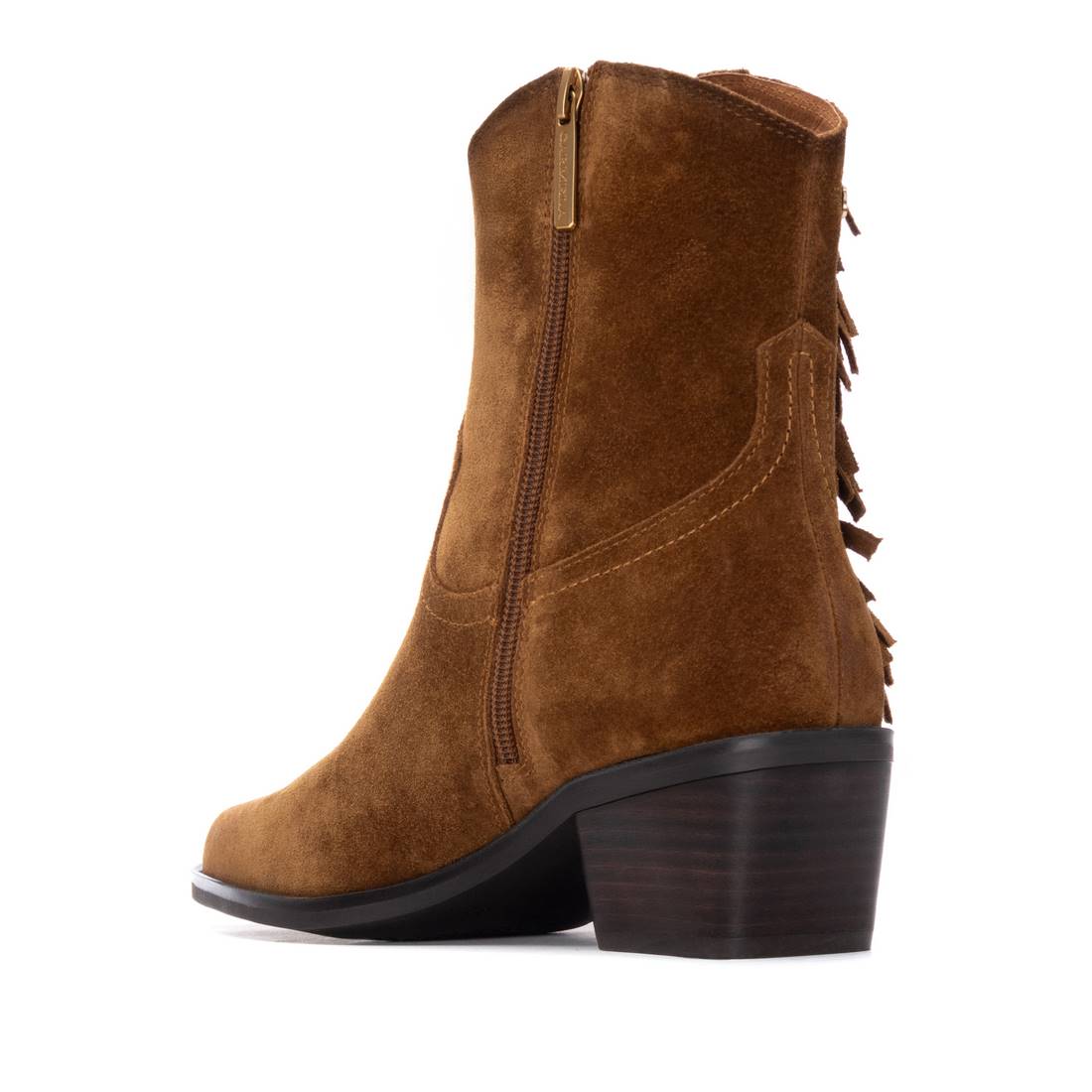 Carmela 16266301 bottines femme camel talon moyen