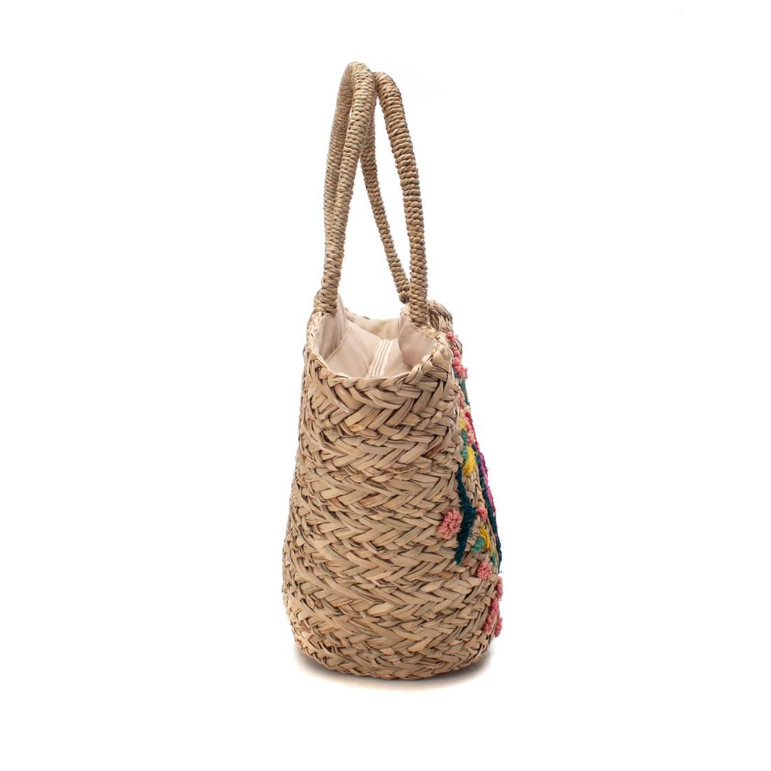 Carmela 18615701 sac épaule rafia blanc