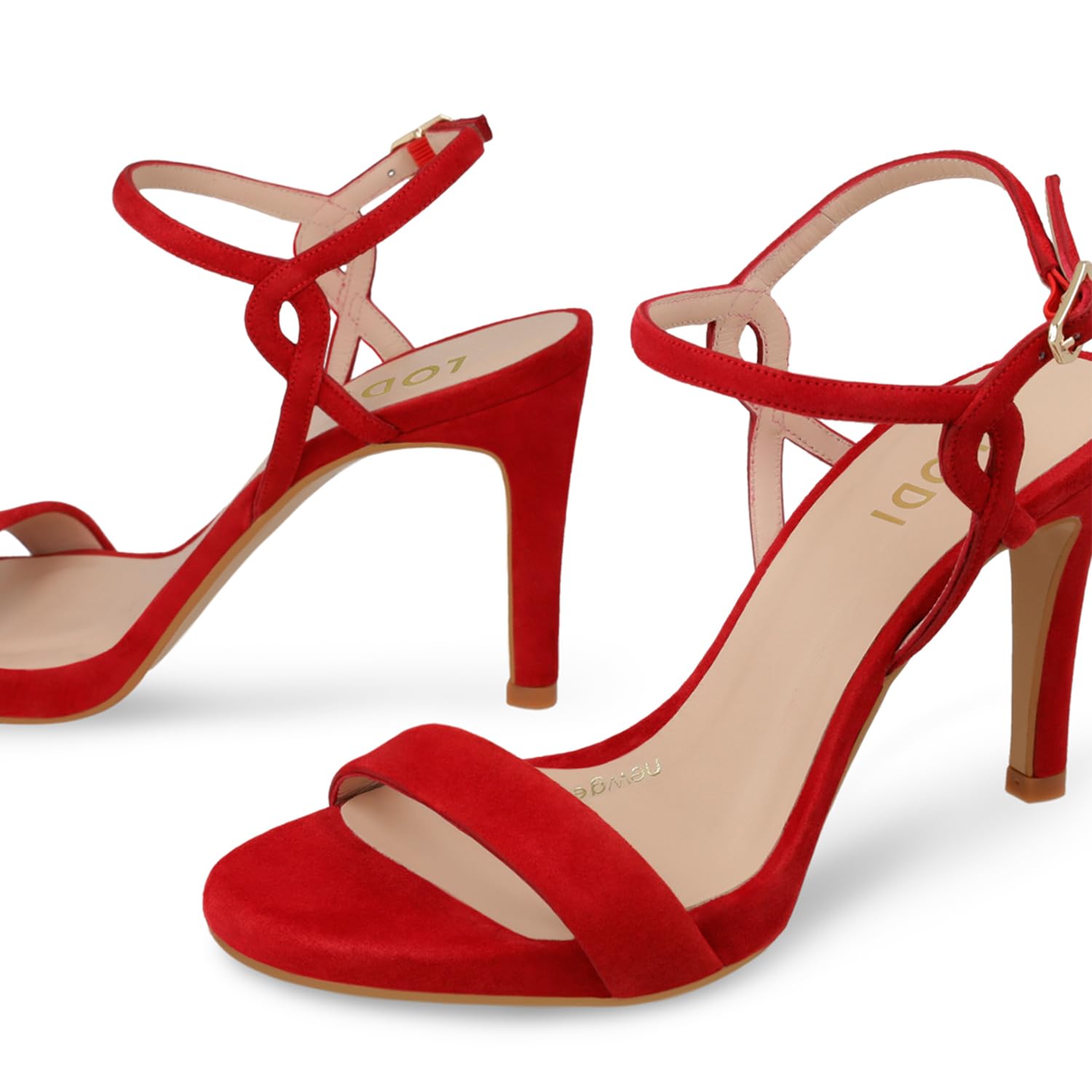 Lodi Incannes sandales rouges femme été