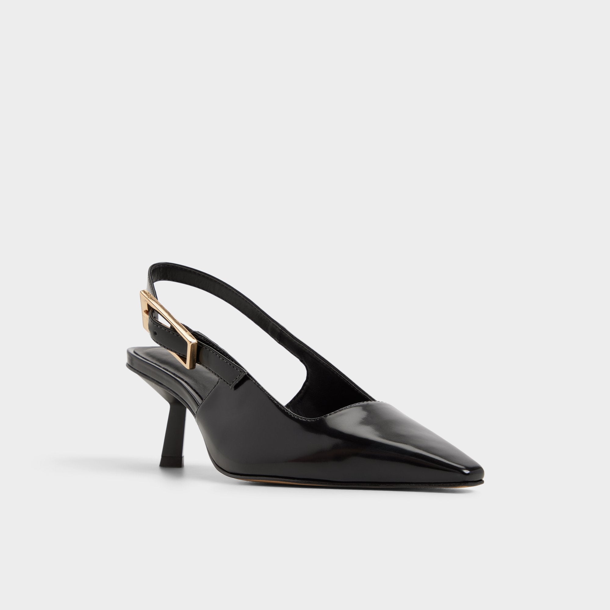 ALDO Nealie slingback cuir verni noir