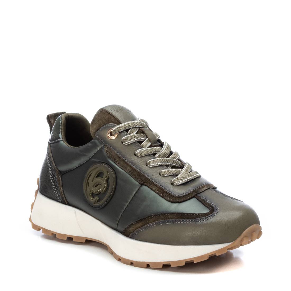 Carmela 16111701 baskets femme vertes cuir