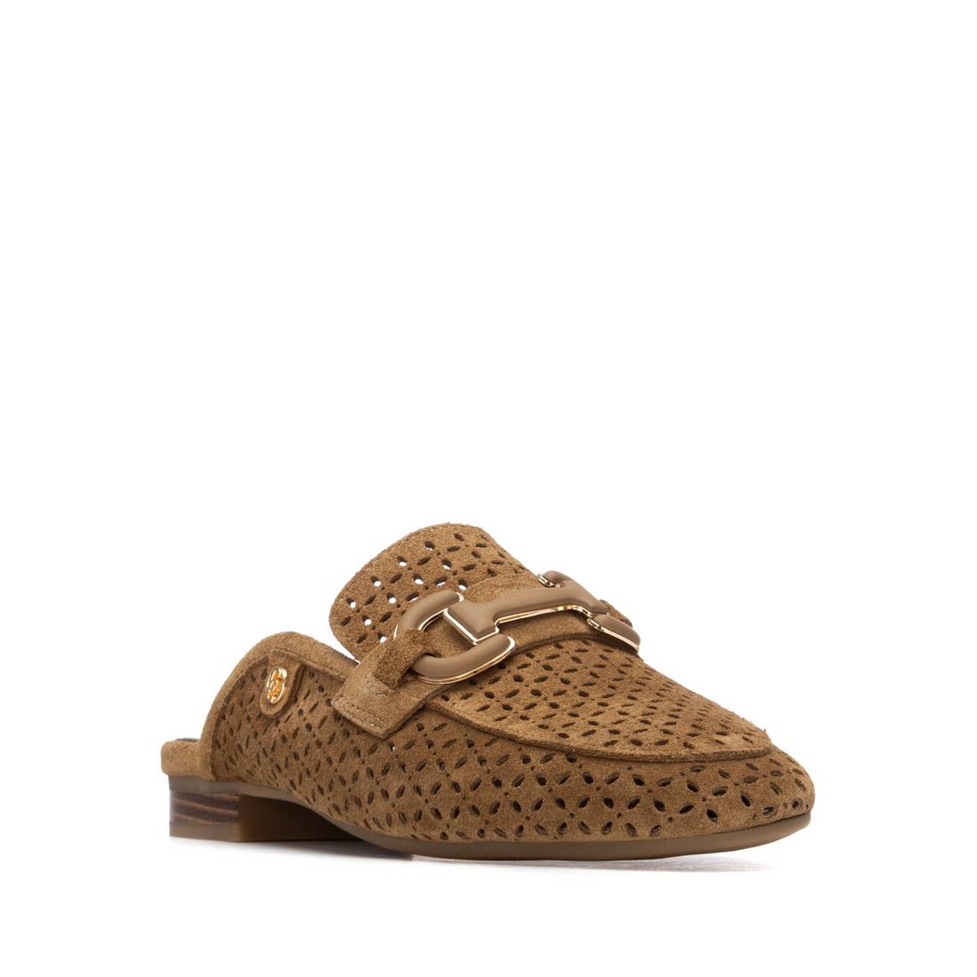 Carmela 16313801 mules cuir camel ajouré