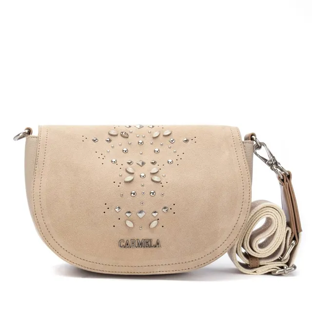 Carmela 18620701 bandoulière femme cuir beige 23 cm