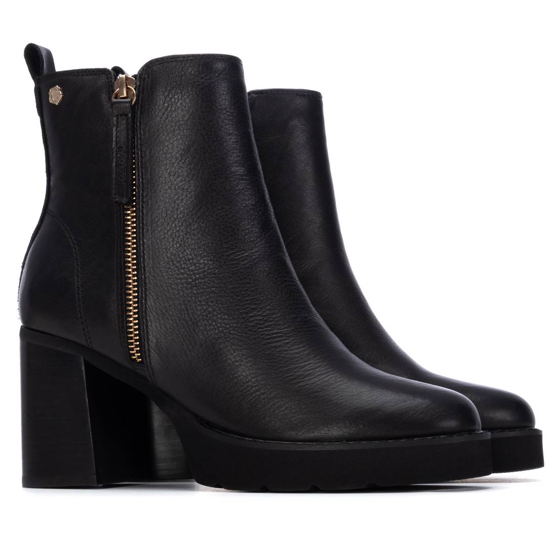Carmela 16260203 bottines femme cuir noir talon haut