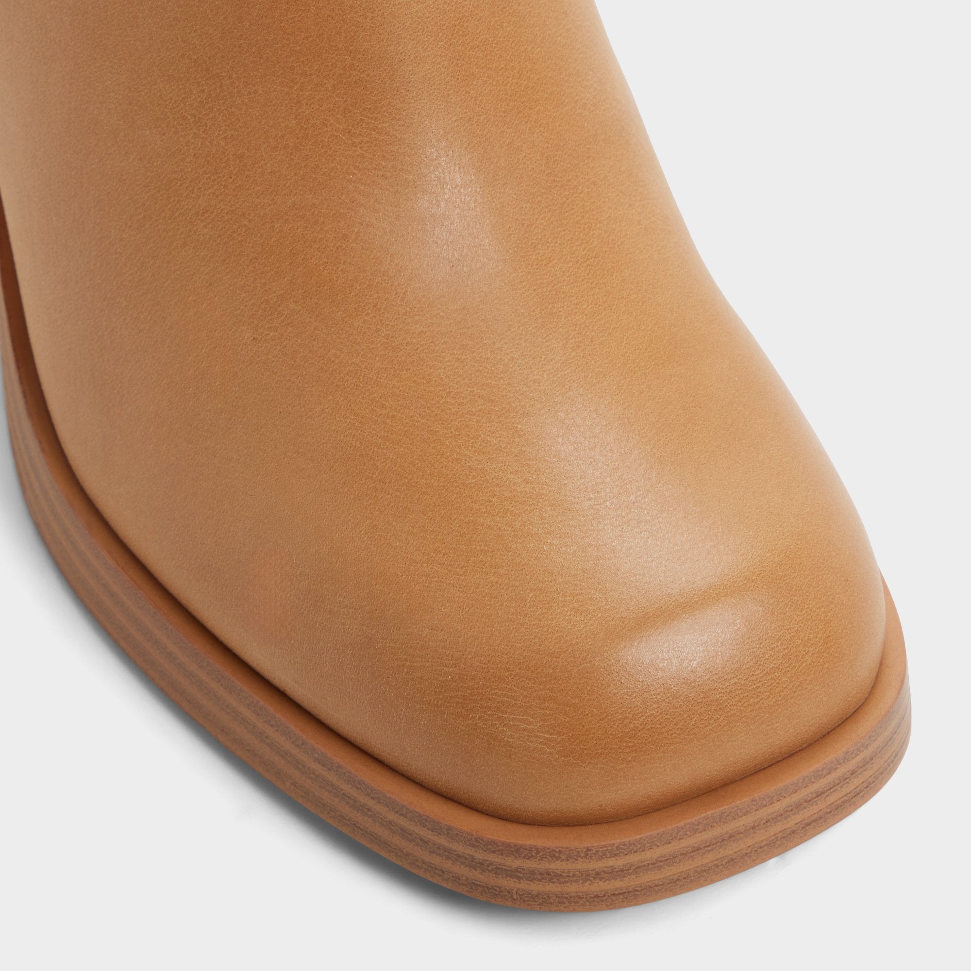 ALDO Juny botte haute marron plateforme cuir vieilli