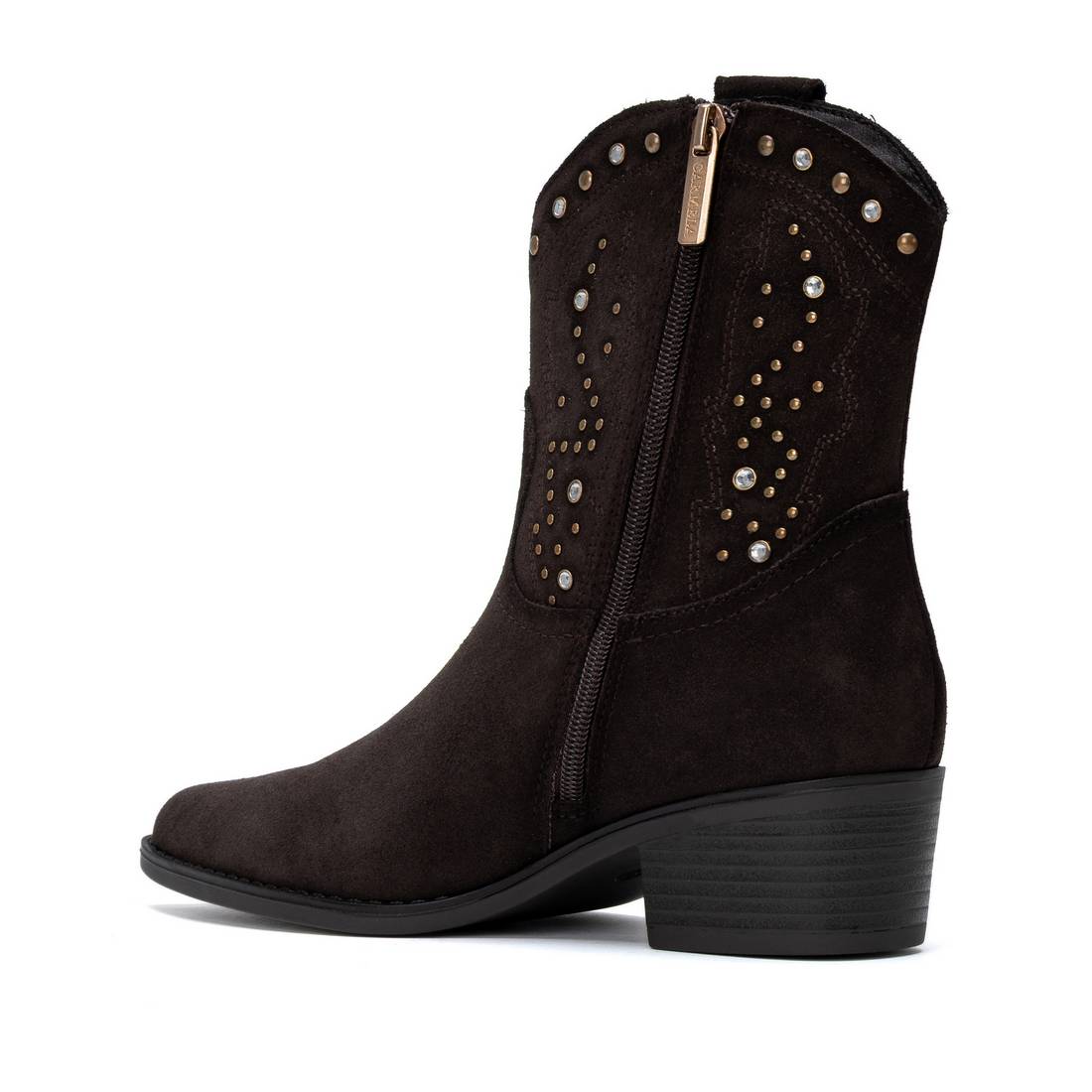Carmela 16424802 bottines cuir marron talon bas
