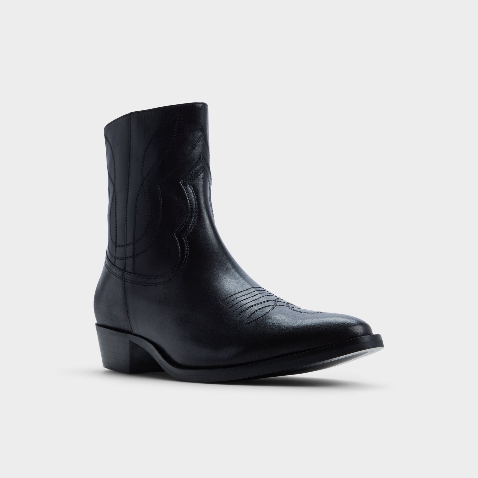 ALDO Arvin bottes mi-mollet cuir noir