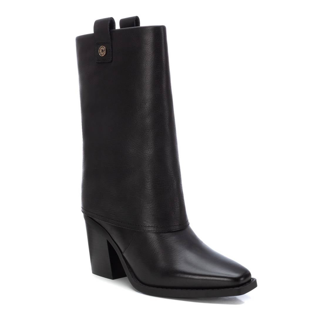 Carmela 16187701 botte femme noire cuir talon 8 cm