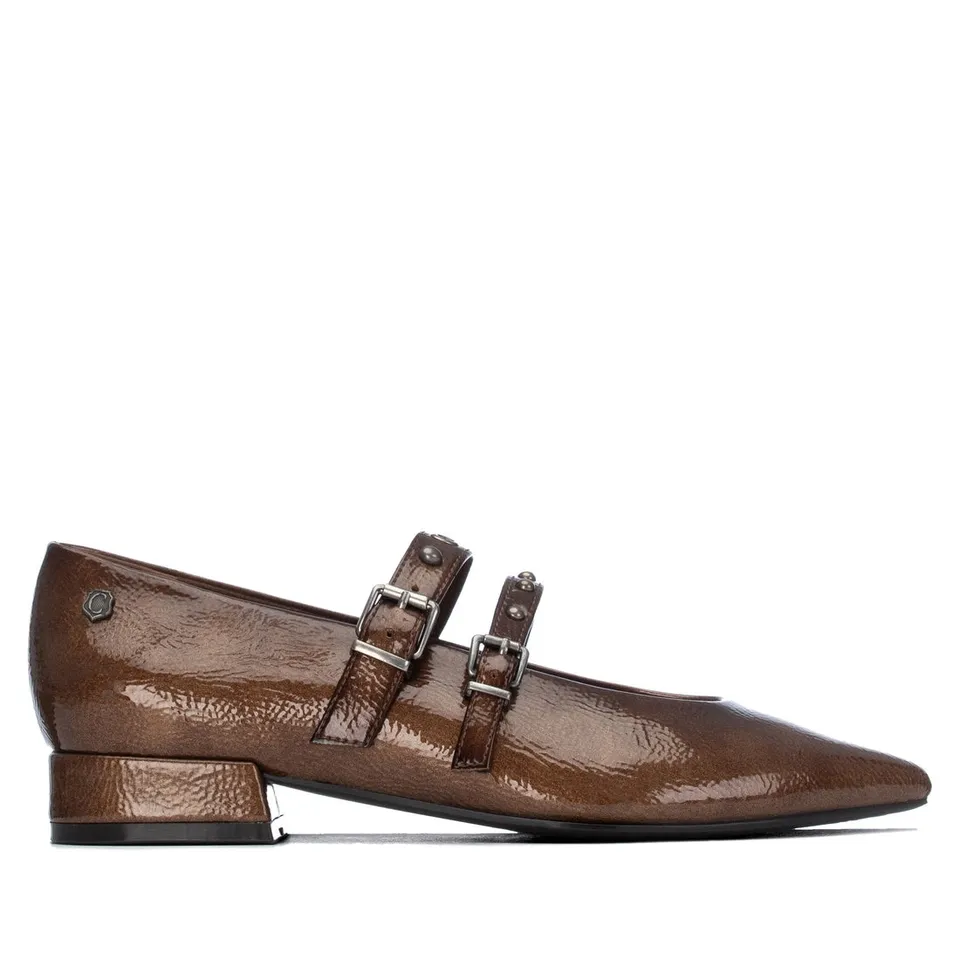 Carmela 16429802 ballerine femme taupe vernie