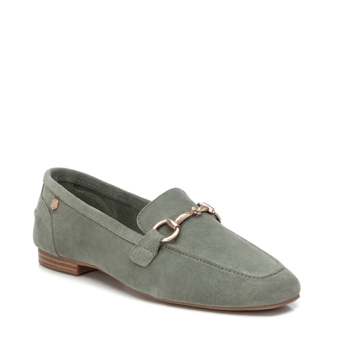 Carmela 16217503 mocassins femme kaki cuir véritable