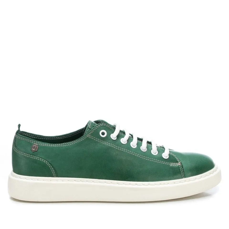 Carmela 16043605 baskets cuir vertes lacets