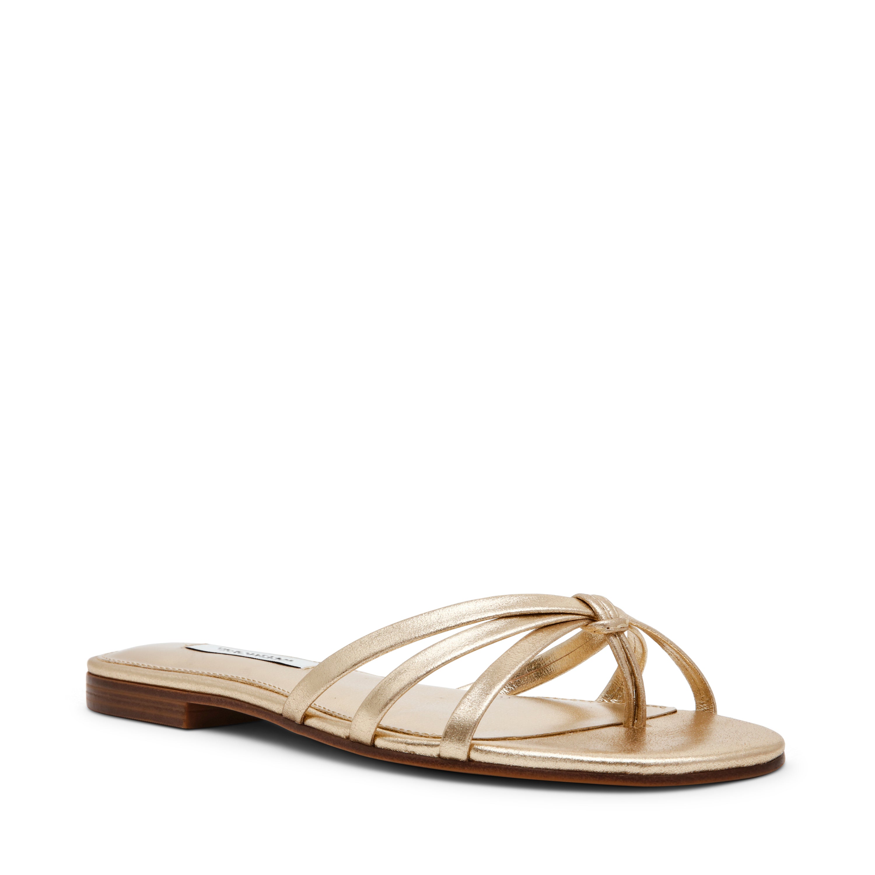 Steve Madden Calissi sandale plate cuir doré