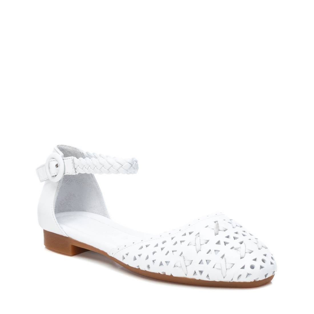 Carmela 16067101 ballerines cuir blanc ajouré