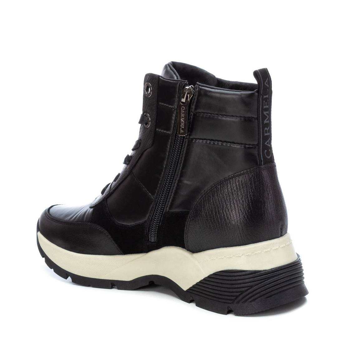 Carmela 16092701 basket montante noire cuir