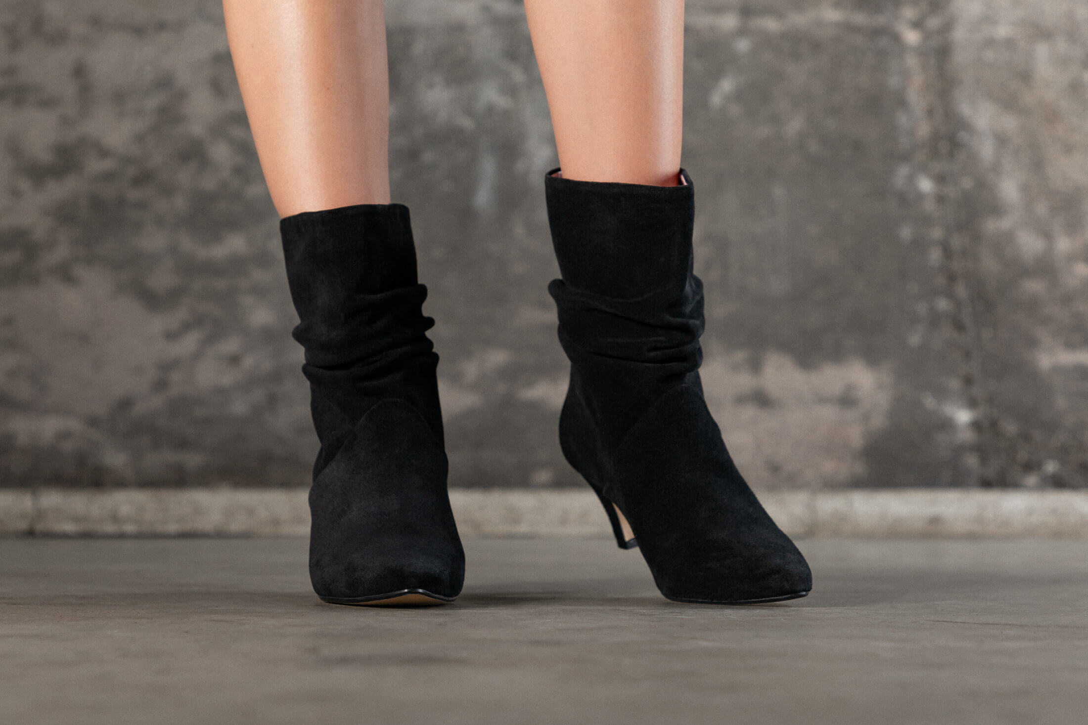 Coralie Masson City bottes mi-hautes cuir noir