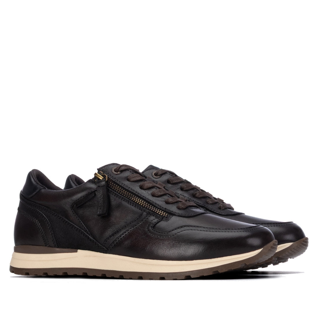 Carmela 16420901 basket homme marron cuir