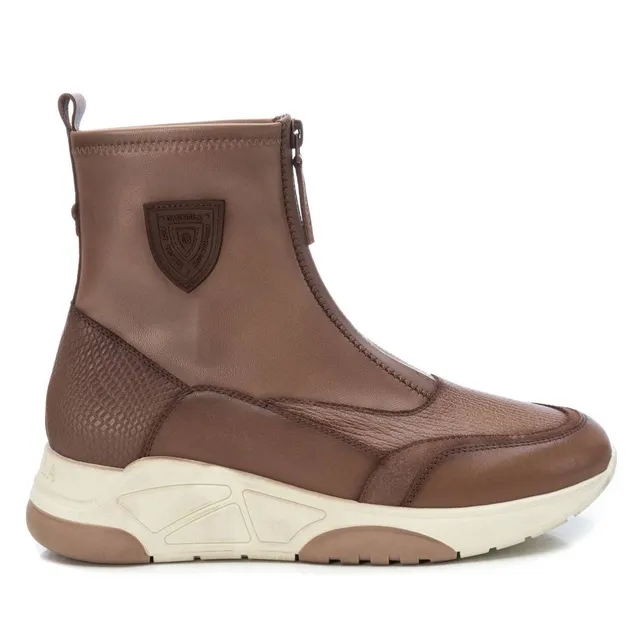 Carmela 16098603 bottines cuir marron zip