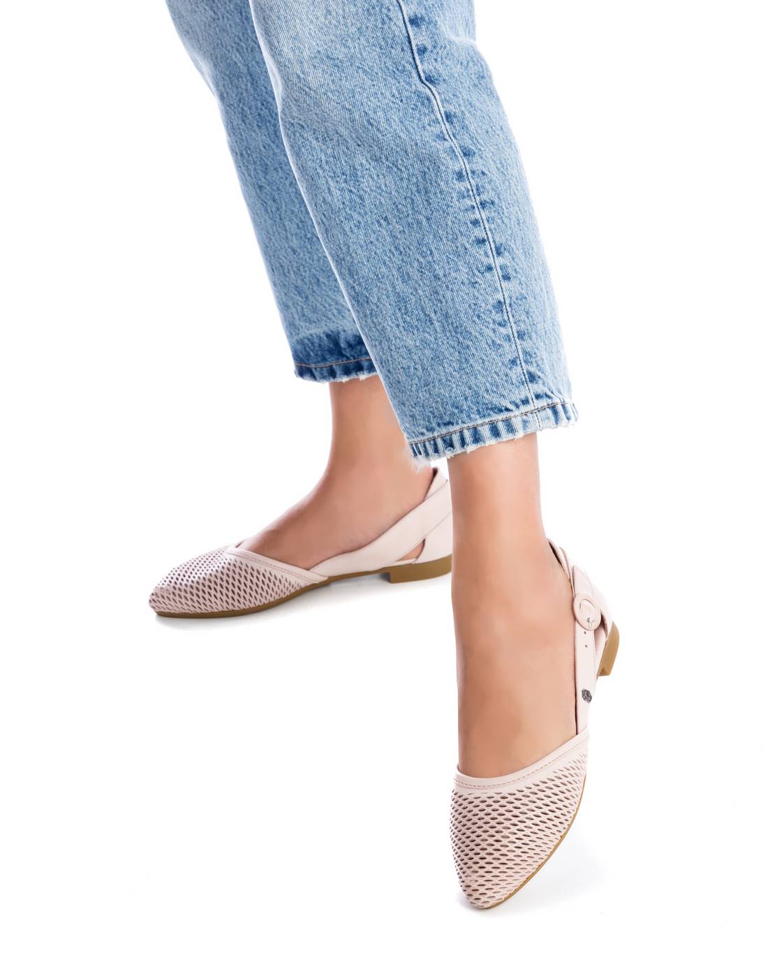 Carmela 16076007 ballerine cuir marron ajourée