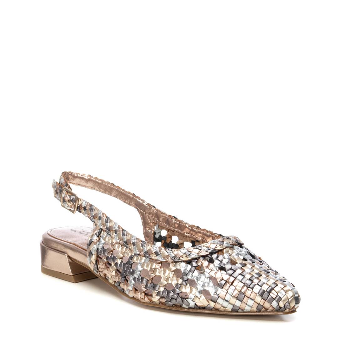 Carmela 16218302 ballerines nude cuir tressé bride