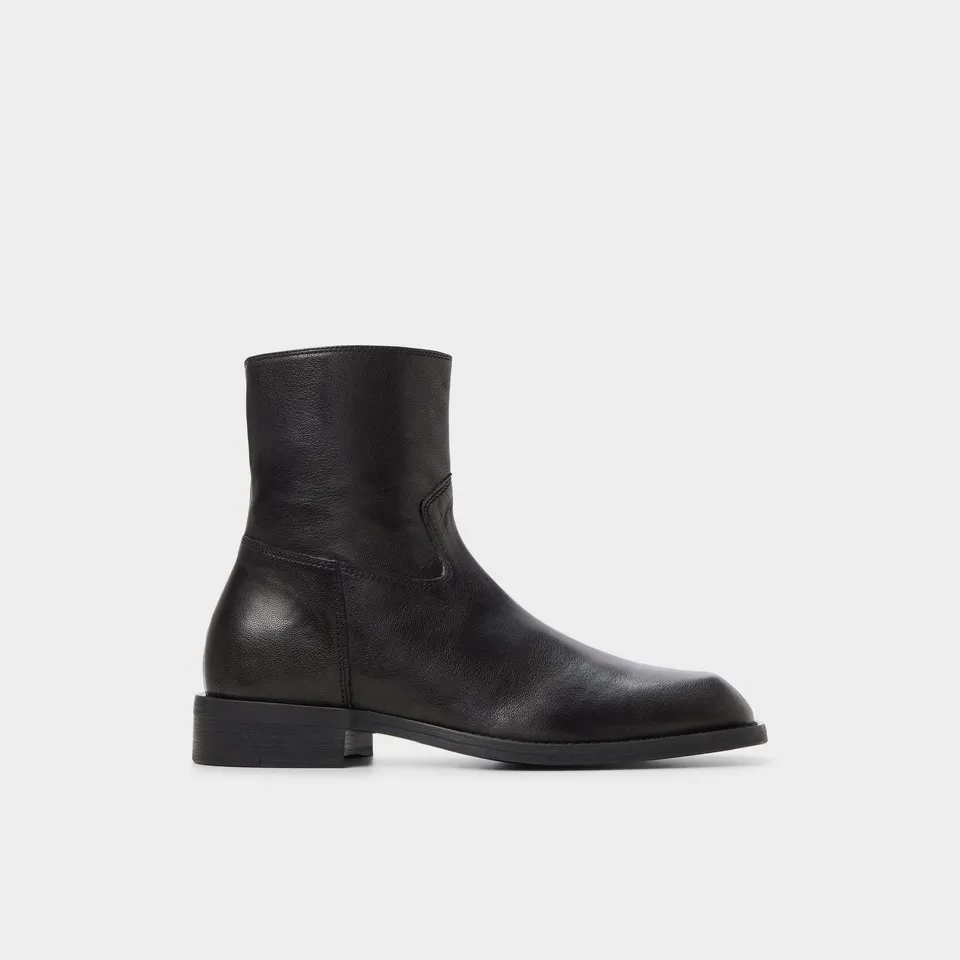 Aldo Todi bottines noires cuir talon carré