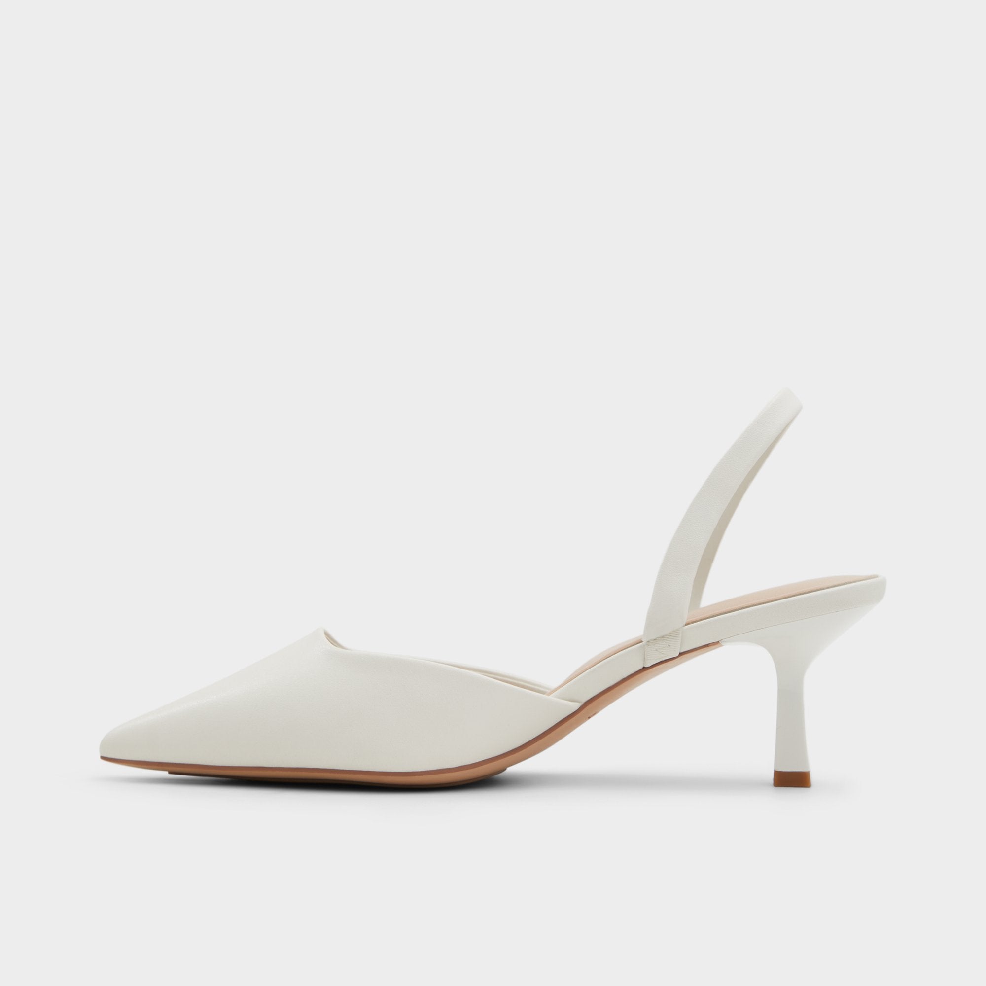 ALDO Gavedessi escarpins blancs talon kitten