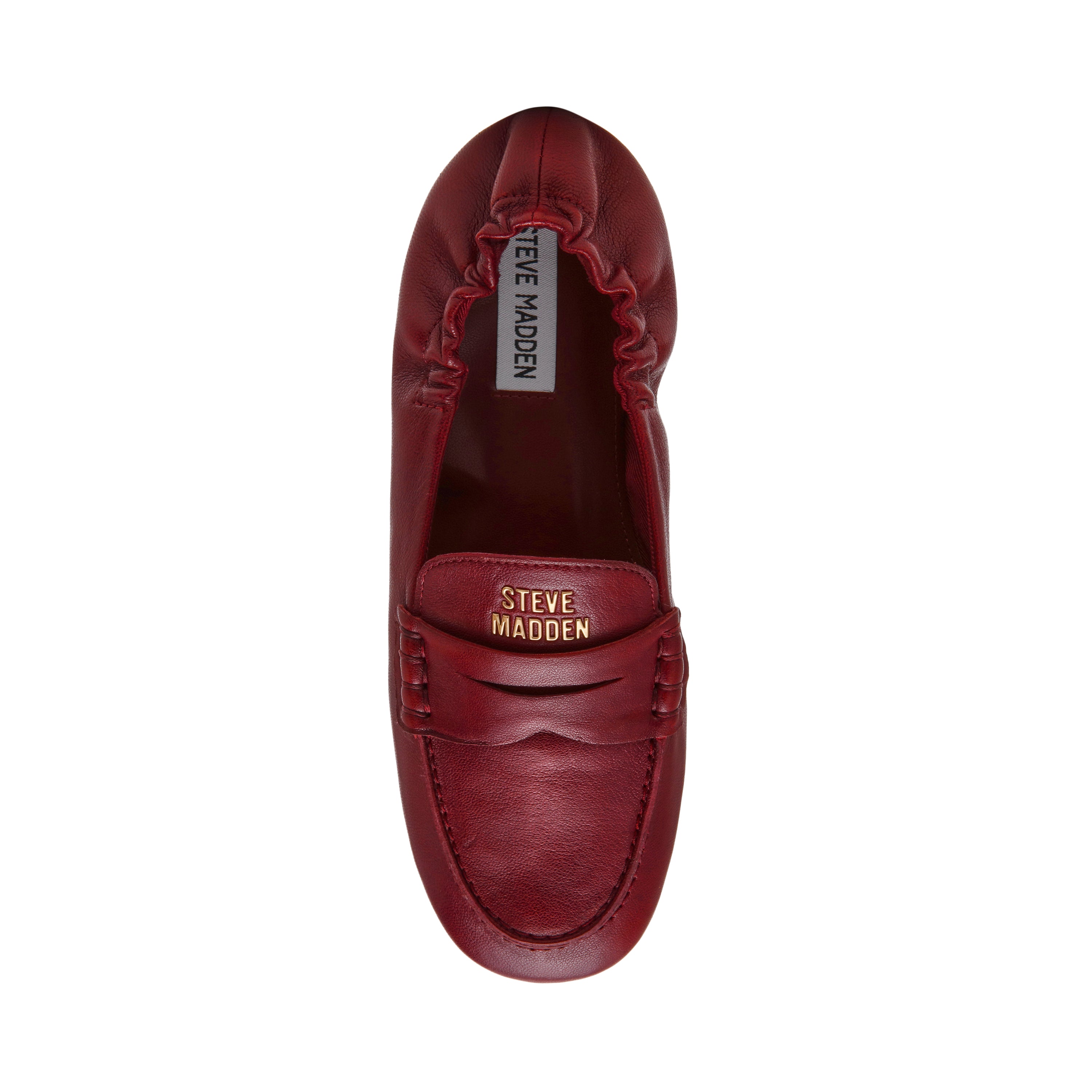 Steve Madden Newbury mocassins cuir bordeaux