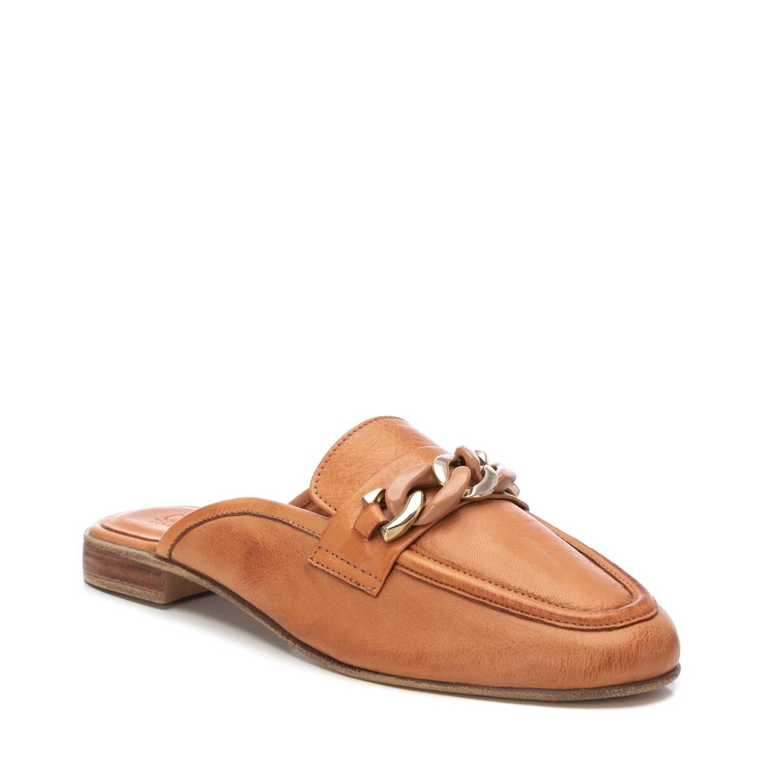 Carmela 16156001 Sabot cuir marron chaîne