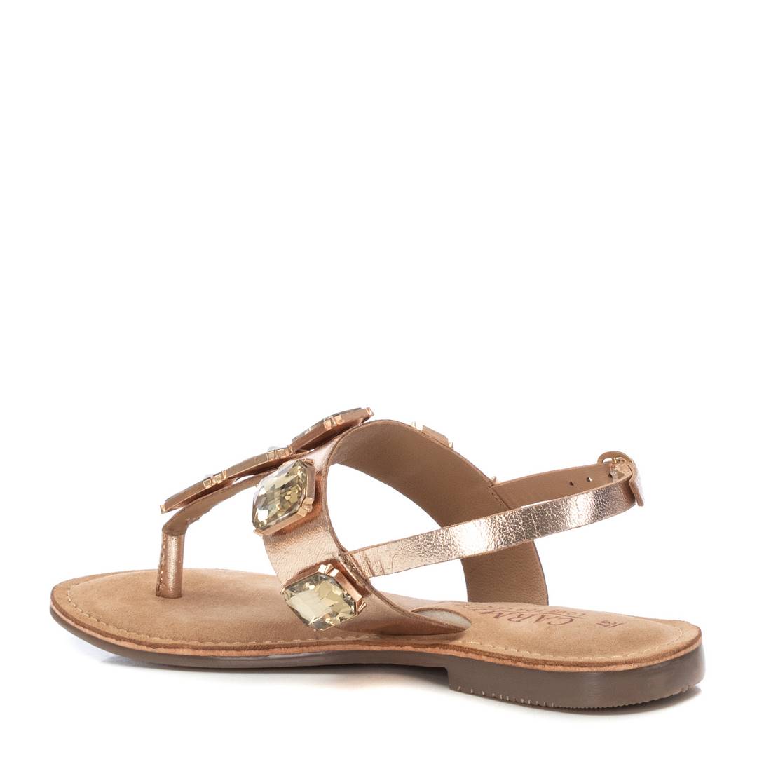 Carmela 16164401 sandales femme cuir doré plat