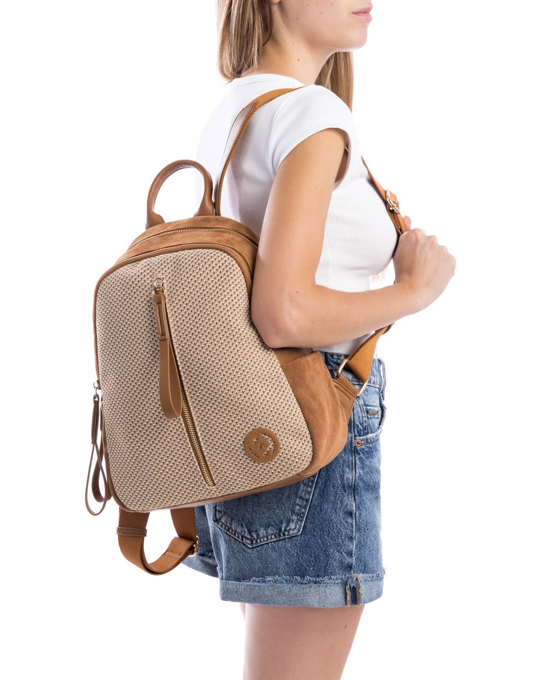 Carmela 18615102 sac à dos cuir camel