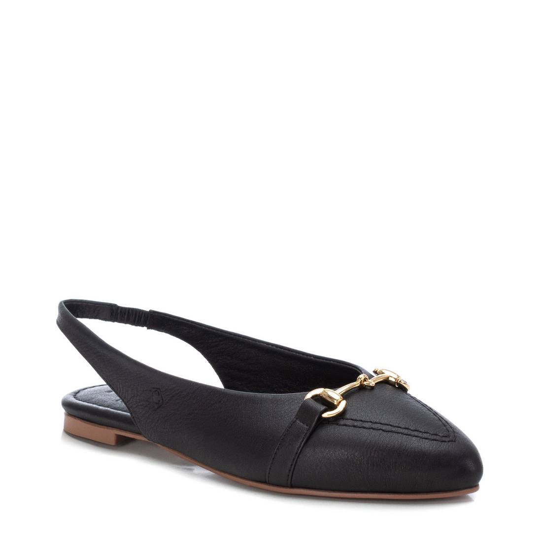 Carmela 16073303 ballerines cuir noir bride élastique