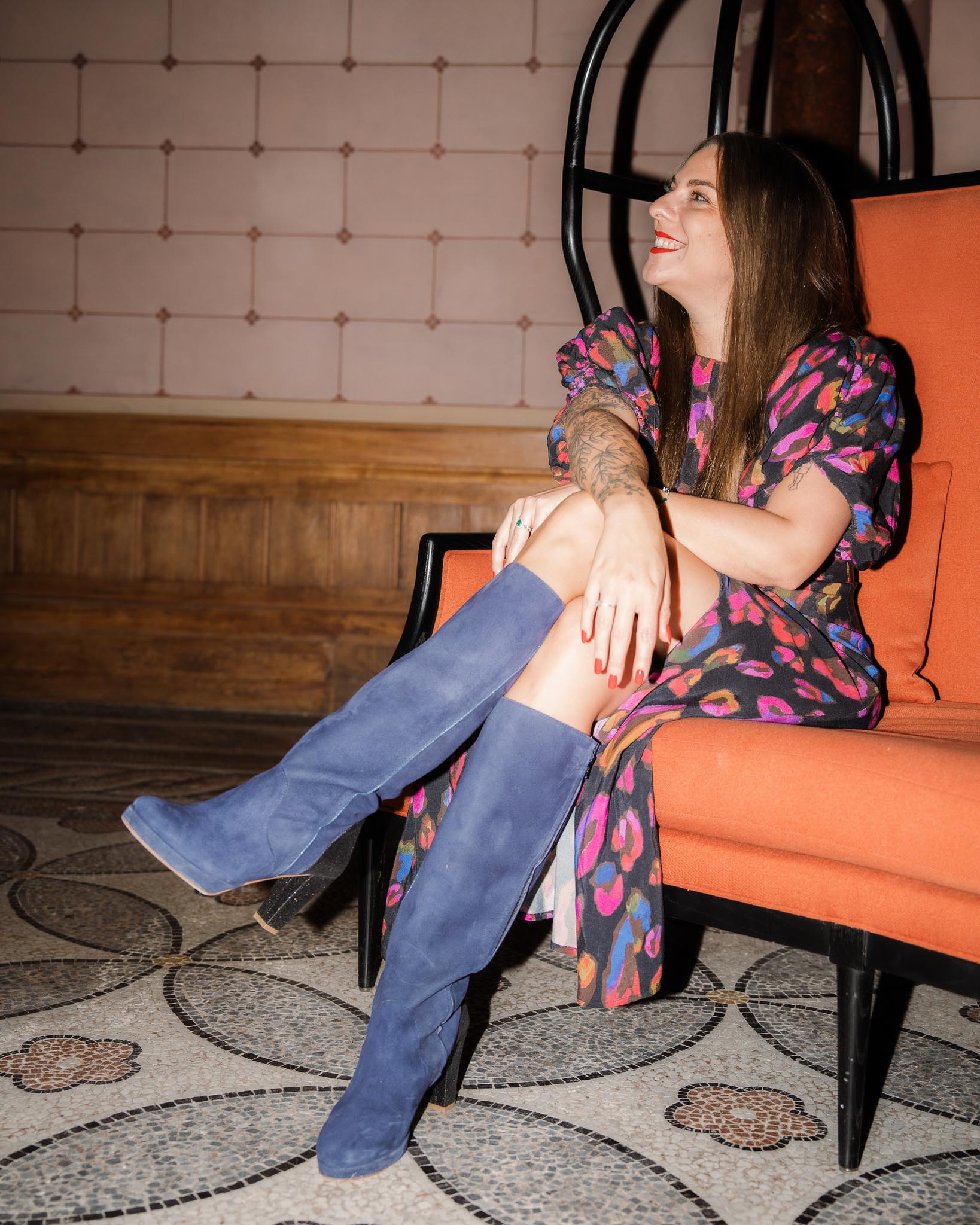 Dessine Moi Un Soulier plateforme bottes marine starlight