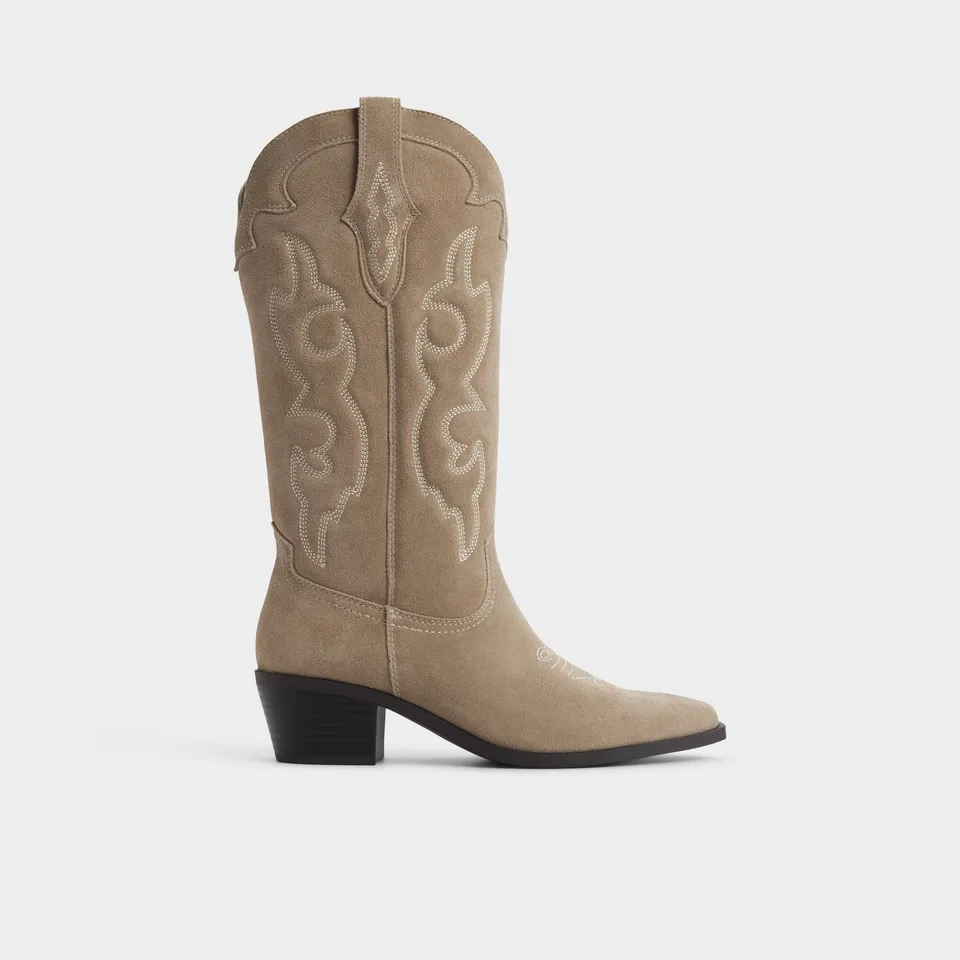 ALDO Ybe bottes western suède à talon