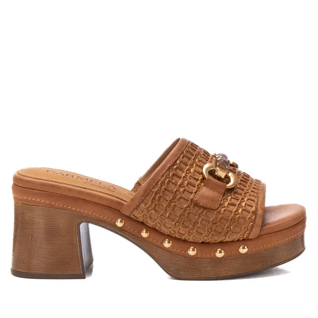 Carmela 16233402 mules camel talon moyen