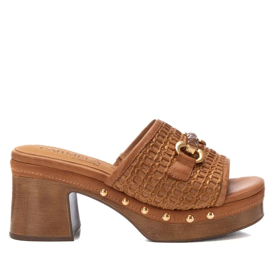 Carmela 16233402 mules camel talon moyen