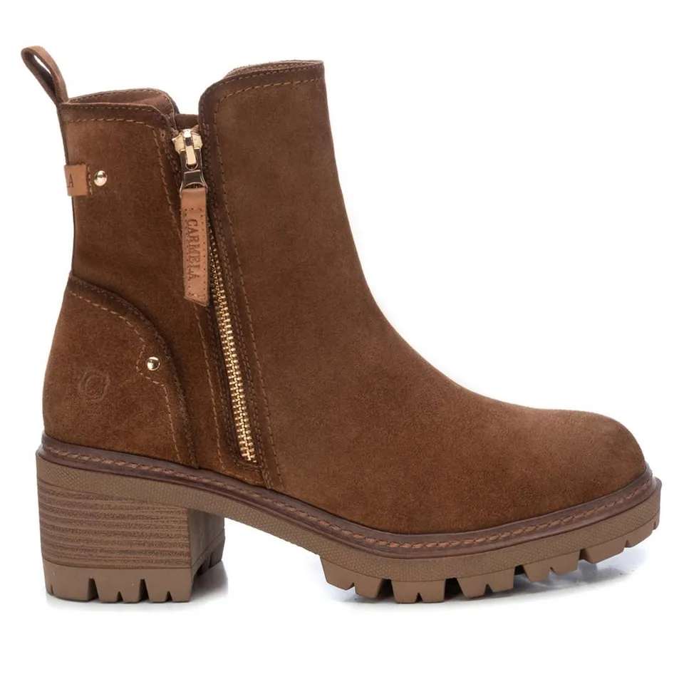 Carmela 16108101 bottine cuir marron talon 7 cm