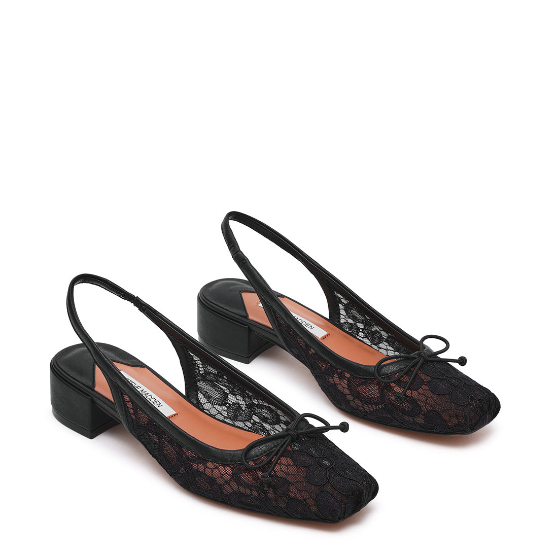 Steve Madden Loved-Lace ballerines noires maille